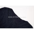 Women's Knitted Boat-Neck Textured Pointelle Pullover